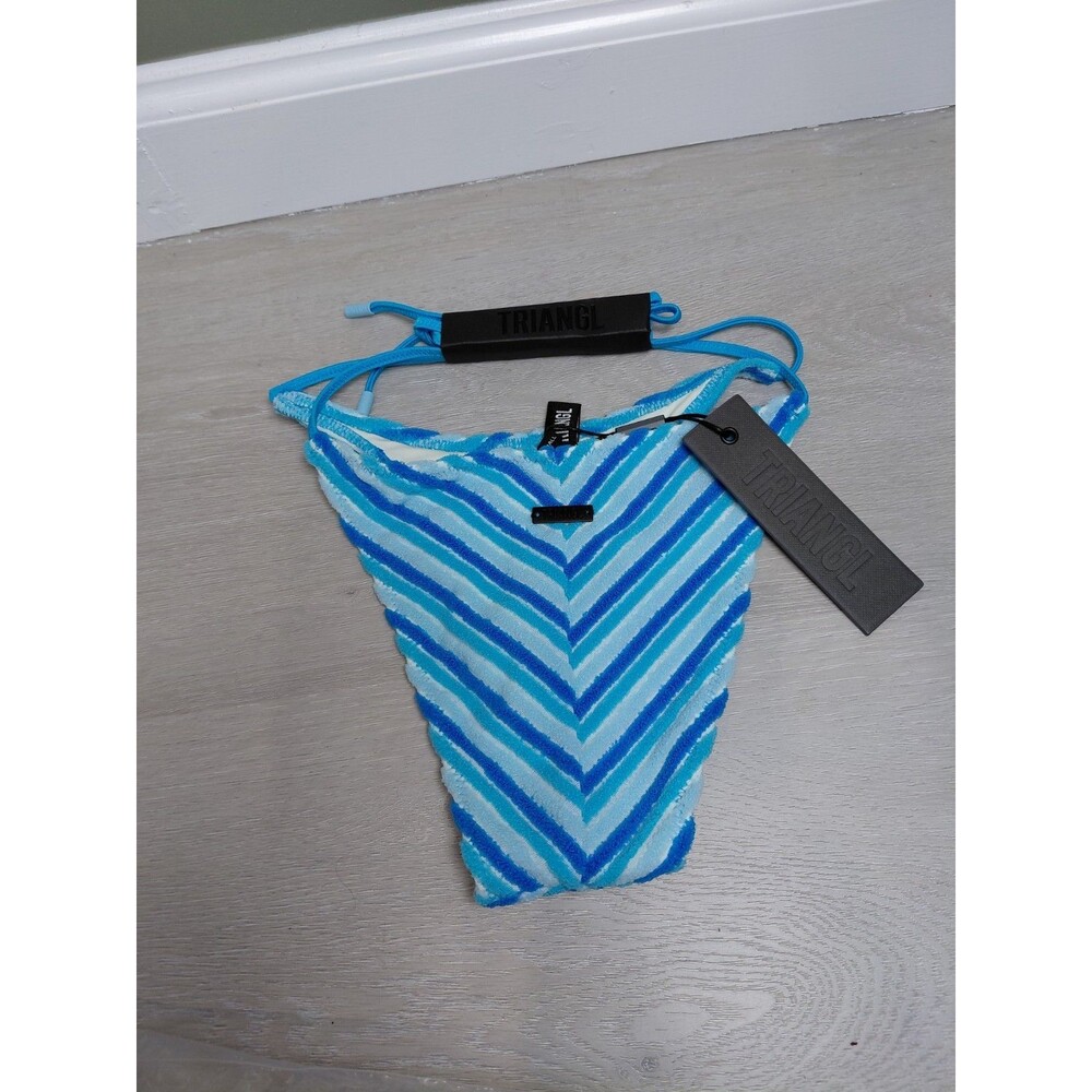 Triangl Blue Stripe Bikini Womens Size xxs Bottoms Only One Piece